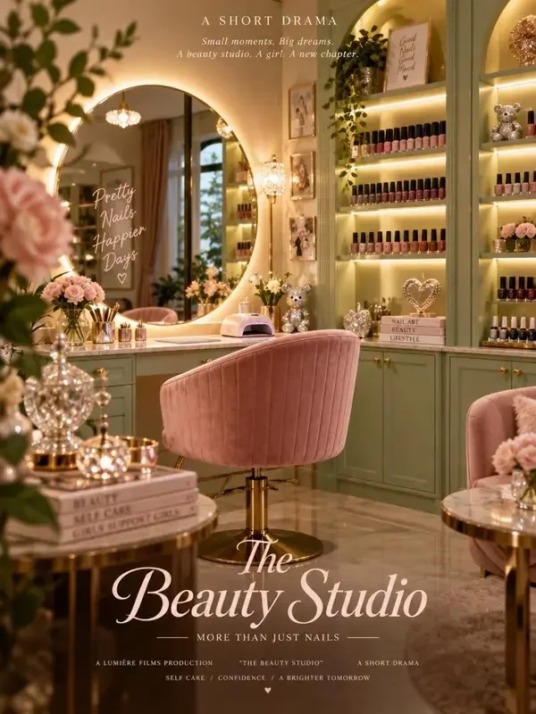 短剧换颜事务所封面，美甲店题材